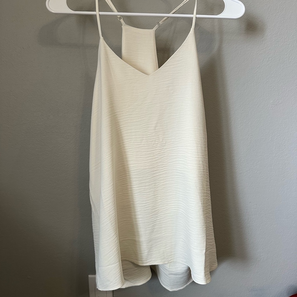 Zenana Outfitters Cream Textured Top